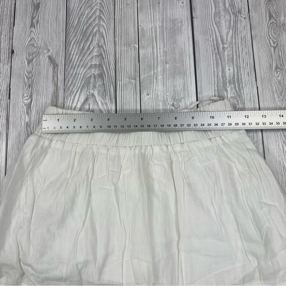 Zara Basic Ladies Skirt White Small Long Maxi Cotton Lined Flared High Rise VGC - Picture 8 of 13